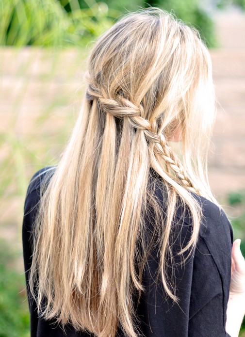 French Braid Tutorials: Waterfall Braided Hairstyles