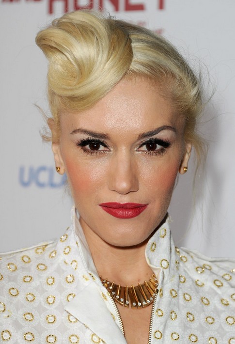 Gwen Stefani Long Hairstyle: Featured Bun