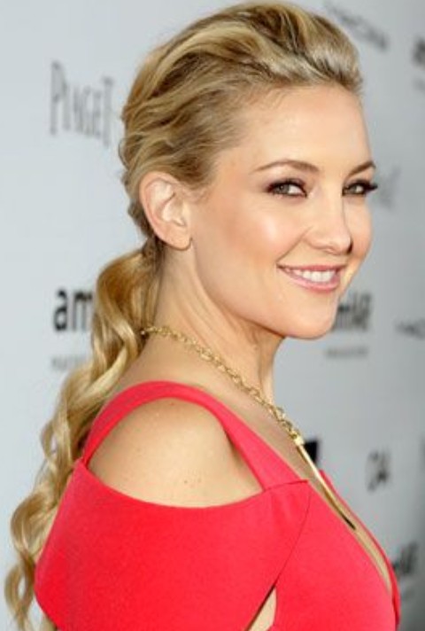 Kate Hudson Hairstyles: Super-chic Ponytail