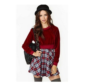 Kindred Velvet Crop Sweater