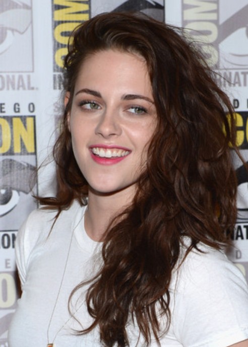 Kristen Stewart Long Hairstyle: Wavy Haircut for Thick Hair