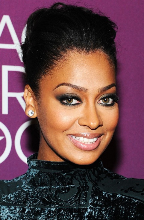 La La Anthony Long Hairstyle: Cool Pompadour