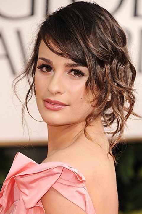 Lea Michele Hairstyles: Stunning Bobby Pinned Updo