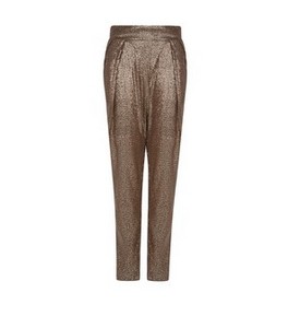 MANGO Sequin baggy trousers, metallic grey