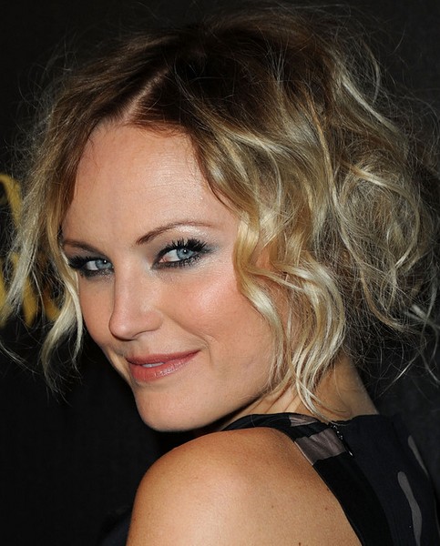 Malin Akerman Long Hairstyle: Messy Updo