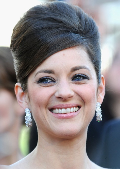 Marion Cotillard Long Hairstyle: Raven Beehive