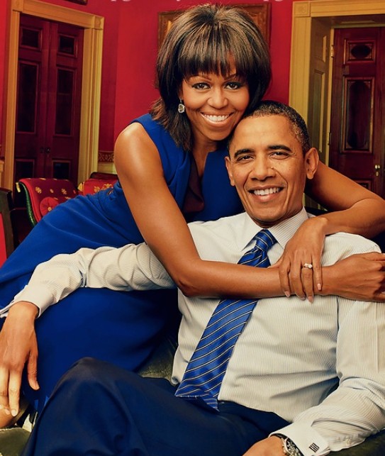 Michelle Obama and Barack Obama