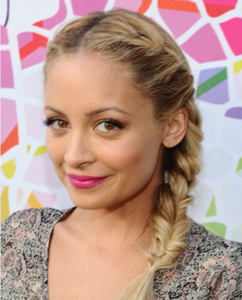 Nicole Richie Hairstyles: Neat Braid