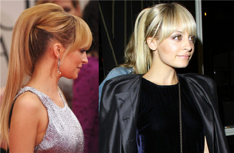 Nicole Richie Hairstyles: Pretty Ponytail