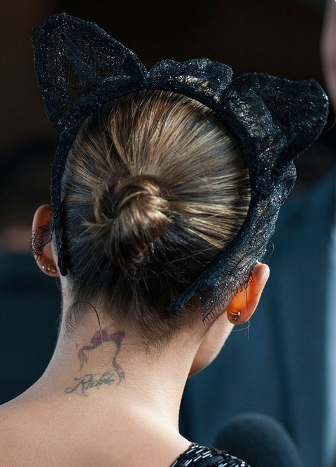 Nicole Richie Hairstyles: Twisted Bun