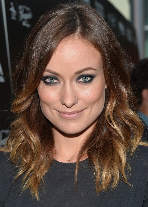 Olivia Wilde Hairstyles: Modern Medium Wavy Haircut