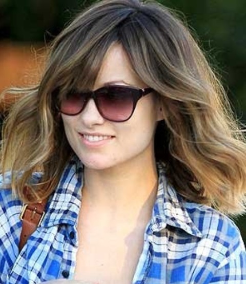 Olivia Wilde Hairstyles: Pretty Medium Wavy Haircut