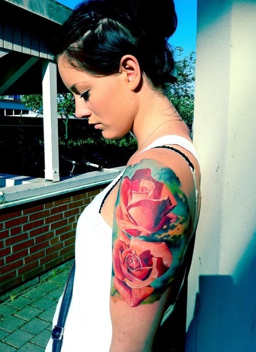 Red Roses Tattoo on Arm