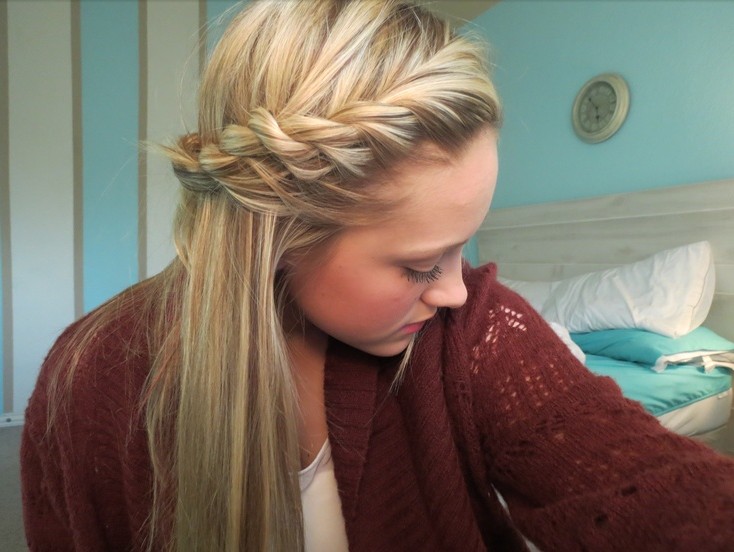 Rope Braid Fringe Hairstyle