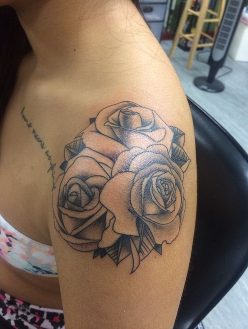 Simple rose tattoos