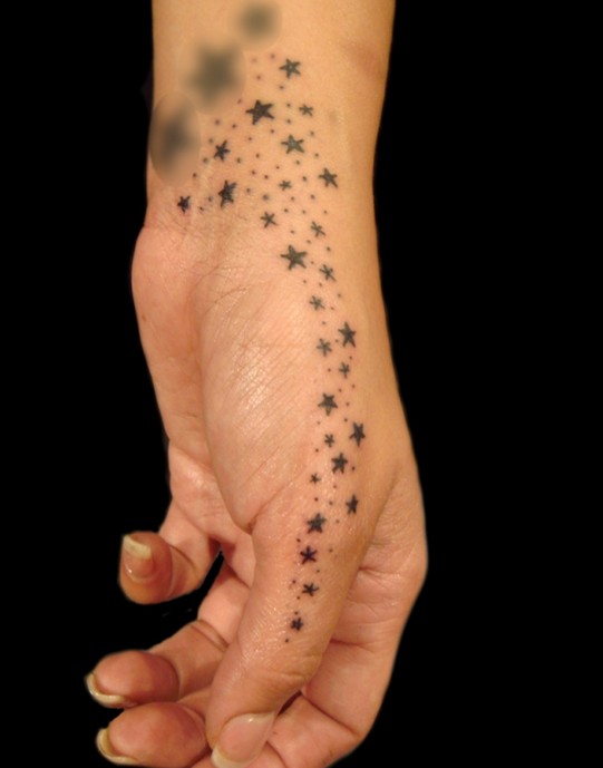 Star Tattoo Designs: Star Dust Tattoo