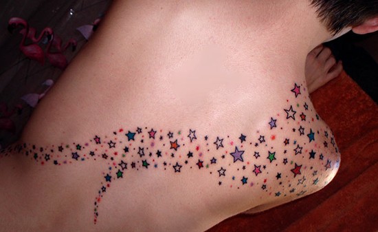 Star Tattoo Designs: Stardust Tattoo on Shoulder