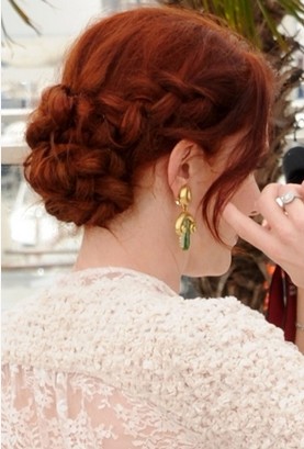 The Elegant Braided Updo for Women 2014