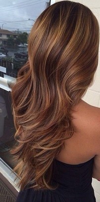 The Highlighted Hair Idea for Very Long Brown Wavy Hair