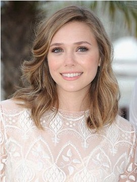The Side Parted Sjoulder Length Hairstyle for Blond Wavy Hair