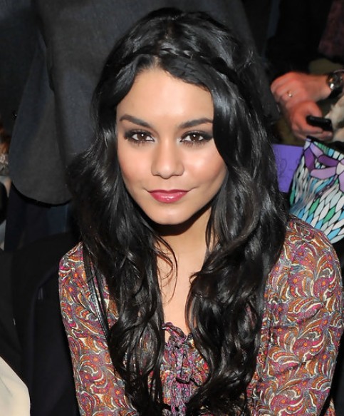 Vanessa Hudgens Long Hairstyle: Braided Curls