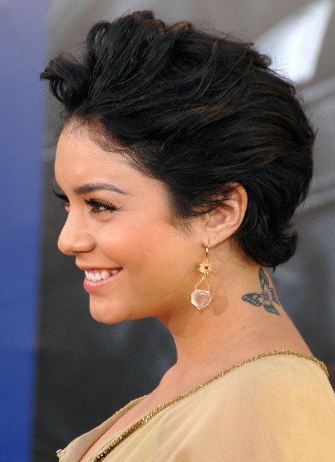 Vanessa Hudgens Short Hairstyle: Teased Haircut