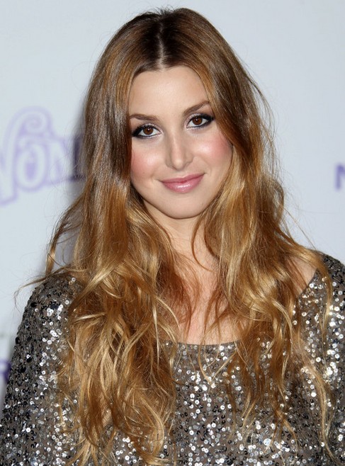 Whitney Port Long Hairstyle: Two-tone Hair