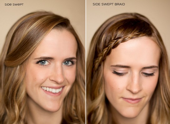 15 Braided Bangs Tutorial: Side Swept Braid