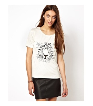 ASOS white graphic T-shirt for work outfit