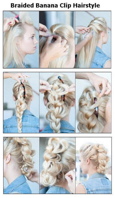 Adorable Hairstyle Tutorials: Braided Banana Clip