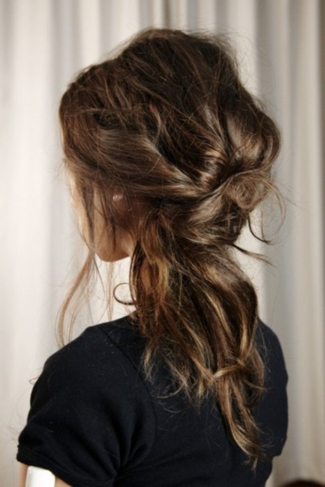 Loose Braided Hairstyles: Messy Look