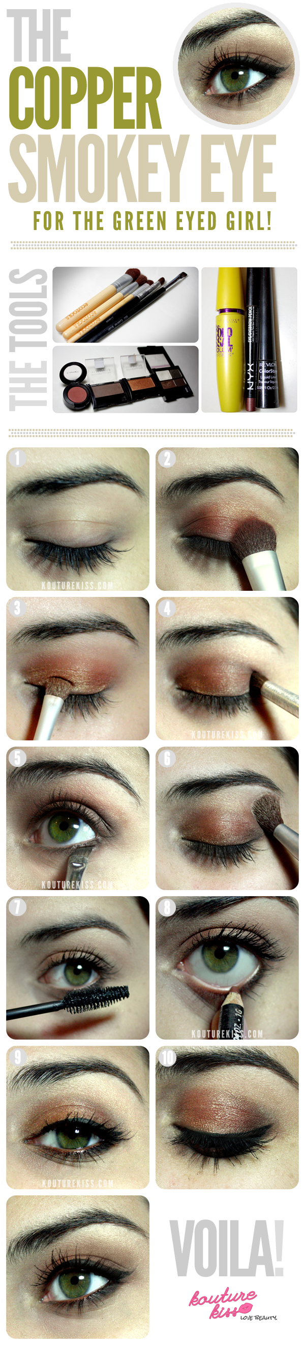 Creative Makeup Tutorials: Copper Smokey Eyes