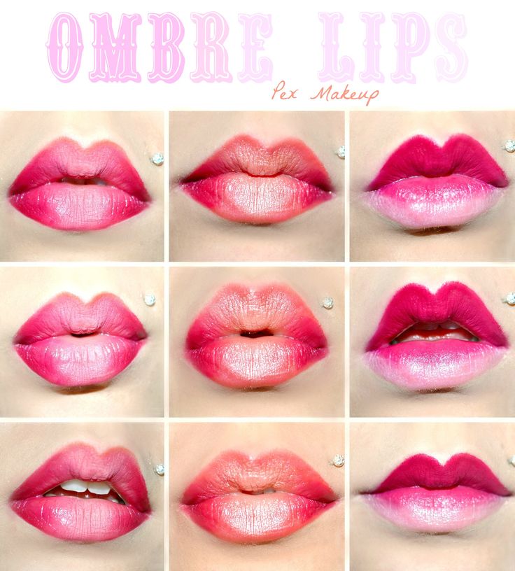 Creative Lips Makeup: Ombre Lips