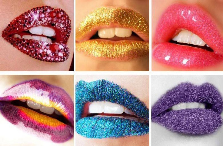 Creative Lips Makeup: Shimmering Lips