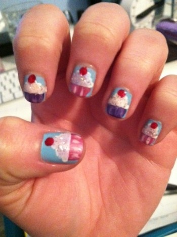 Cute Cupcake Nails