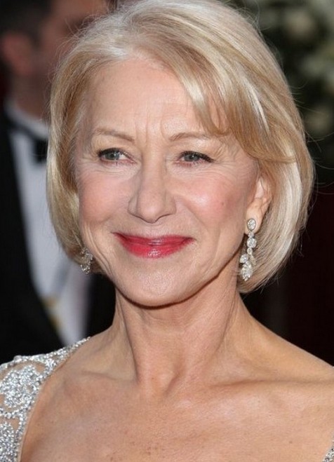 Dame Helen Mirren Hairstyle for Women Over 60