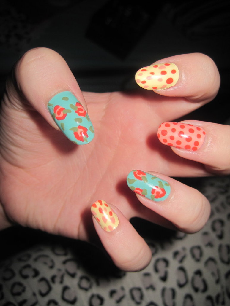 17 Flower Nail Art Ideas - Pretty Designs