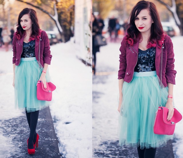 How to Wear the Tulle Skirts: Colorful Fashion