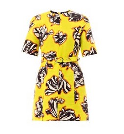 JONATHAN SAUNDERS Emilie tulip-print dress, yellow