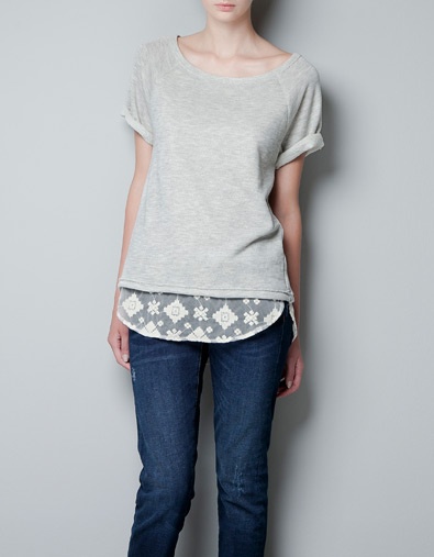 Lace Hemmed Shirt