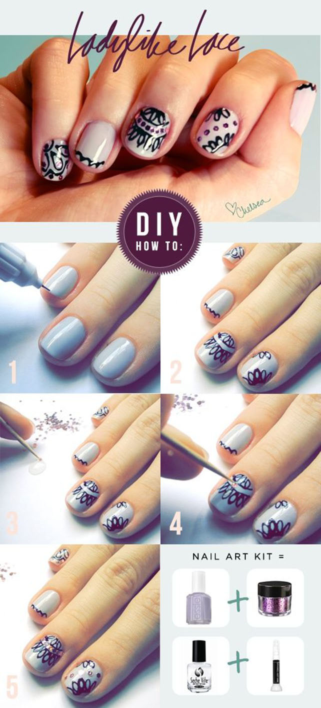 Lace Nail Art