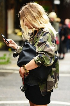 Military trend inspiration for spring 2014, camo jacket