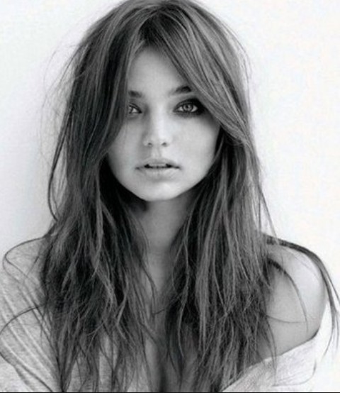 Miranda Kerr Hairstyles: Shaggy Hair