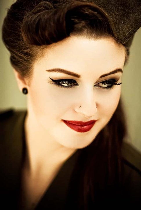 Retro Red Lip Makeup