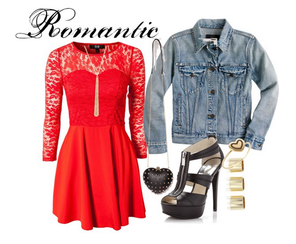 Romantic Outfits Combinations for Valentine's Day