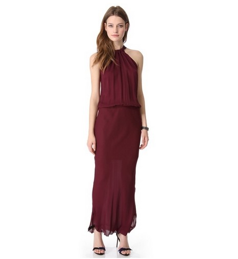 Shop The Golden Globe Style – Nili Lotan Ribbon-tie Maxi Halter Dress, purple