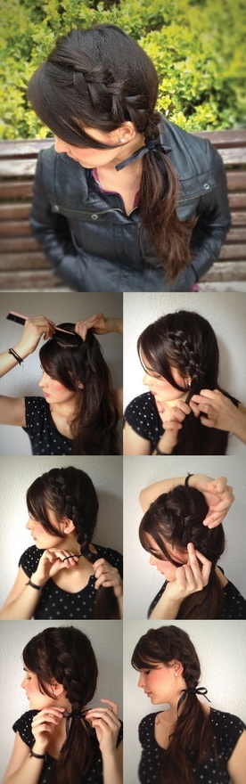 Side Braided Ponytail