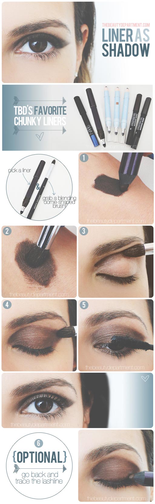 Smoky Eyes with Eyeliners