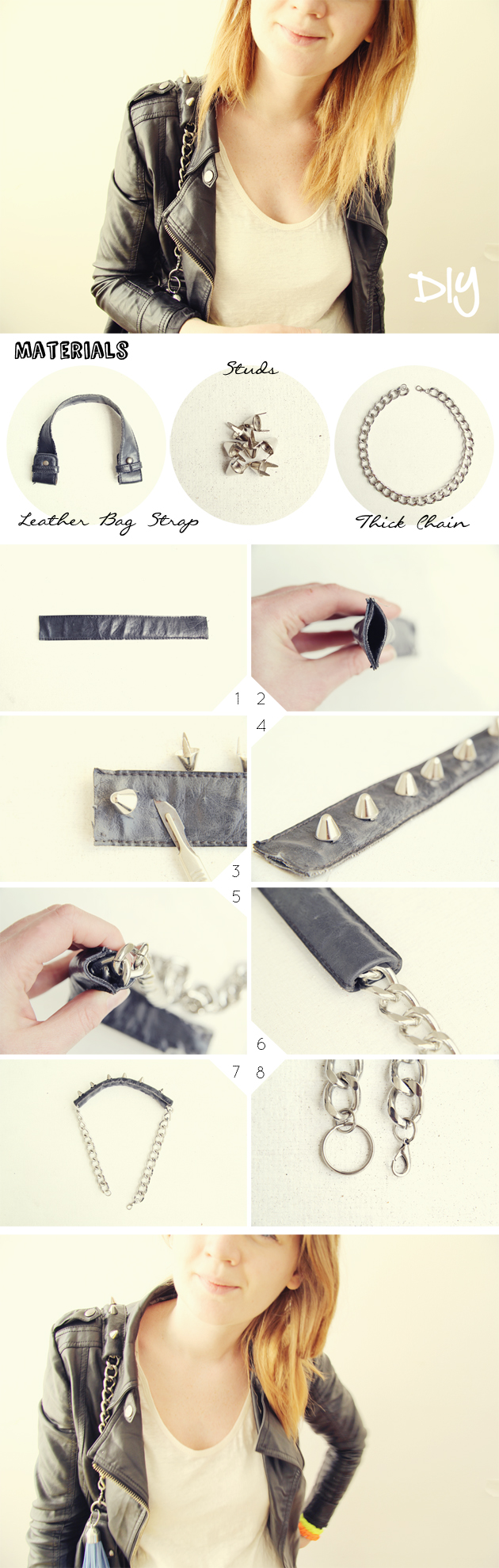 Studded Handbag Strap