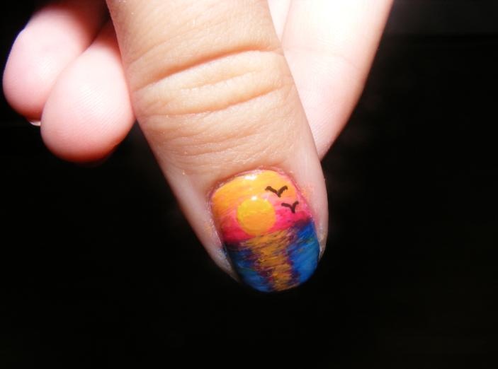 Sunset Nails